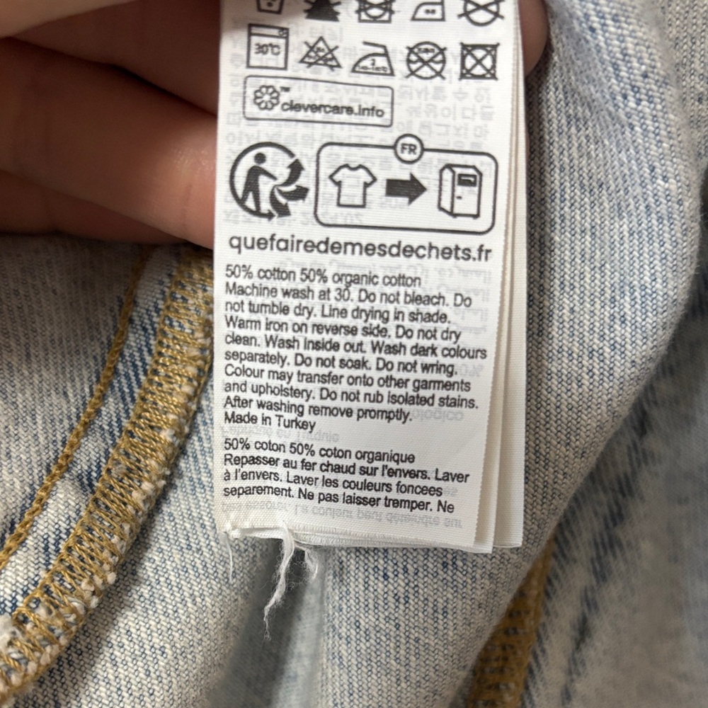 AllSaints Light Wash Denim Jean Jacket - Picture 8 of 12